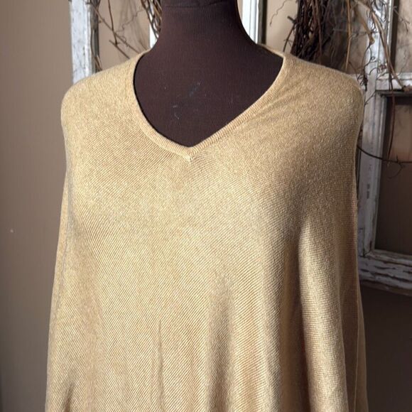 Passage Himalayan cashmere wool shawl tan women’s one size quiet luxury old mone - Picture 2 of 7